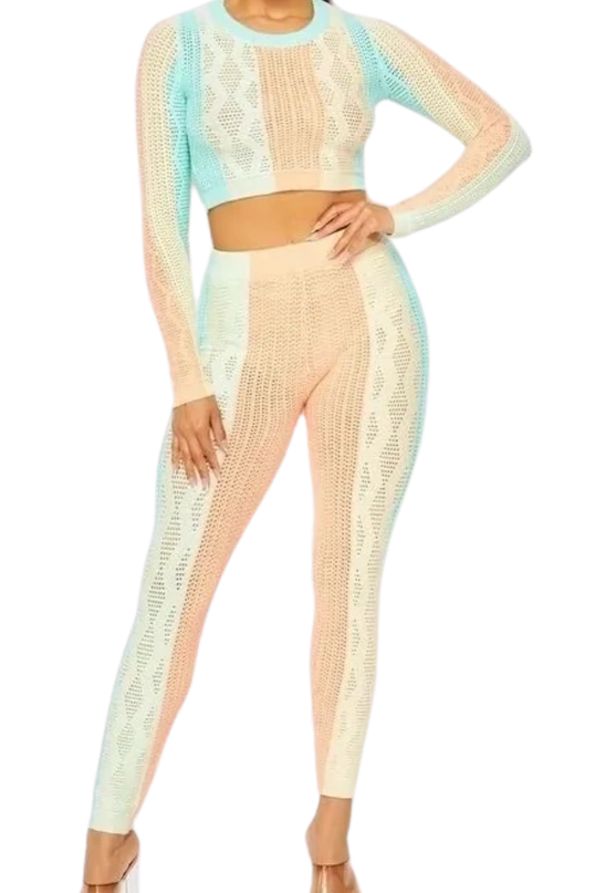 Multi Color Two Piece Set