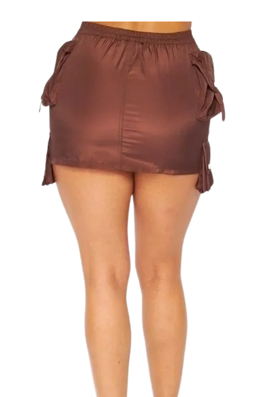 Safari Cargo Pocket Mini Skirt