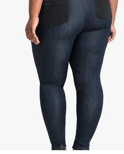 Plus Size Knee patch Blue jeans
