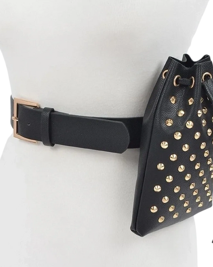 Snake Belt W/ Studded Bag